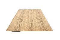 Nepali Handmade Woolen Stripe Carpet, [60 Knots], Natural