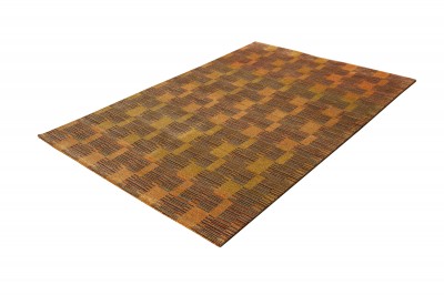 Nepali Handmade Woolen Contemporary Carpet, [60 Knots]