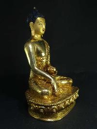 Statue Of Shakyamuni Buddha [full Gold Plated], [painted Face]
