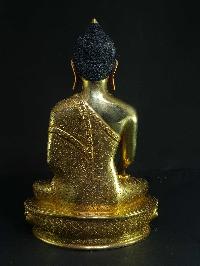 Statue Of Shakyamuni Buddha [full Gold Plated], [painted Face]