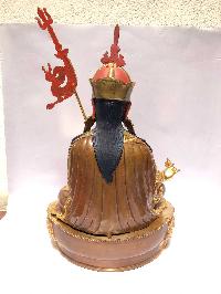 [monastery Quality] Buddhist Statue Of Padmasambhava [full Fire Gold Plated], [painted Face]