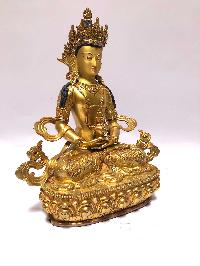 [monastery Quality] Buddhist Statue Of Aparimita [full Fire Gold Plated], [painted Face], Chepame, Amitayus