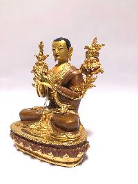 [monastery Quality] Buddhist Statue Of Tsongkhapa [full Fire Gold Plated], [painted Face]
