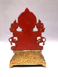 [monastery Quality] Buddhist Statue Of Amitabha Buddha [full Fire Gold Plated], [painted Face]