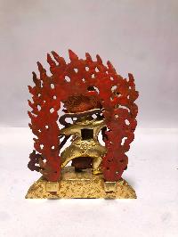 [monastery Quality] Buddhist Statue Of Vajrapani [chana Dorje], [full Fire Gold Plated], [painted Face]