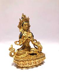 [monastery Quality] Buddhist Statue Of Mani Tara [full Fire Gold Plated], [painted Face]