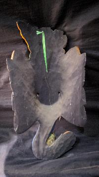 Ganesh Mask, Handmade Wooden Mask Of Ganesh, [painted Blue], Poplar Wood
