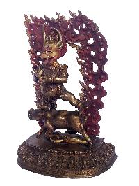 Statue Of Yamantaka - Heruka Without Consort, [full Fire Gold Plated], Without Consort