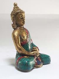 Statue Of Amitabha Buddha With [real Stone Setting]
