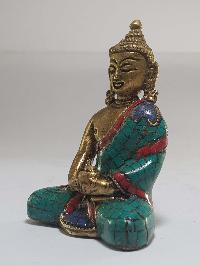 Statue Of Amitabha Buddha With [real Stone Setting]
