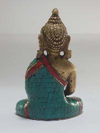 Statue Of Amitabha Buddha With [real Stone Setting]