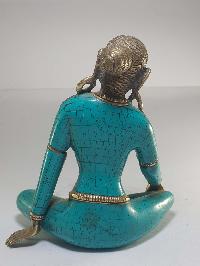 Statue Of Parvati With [real Stone Setting]