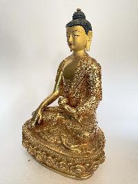 Handmade Nepali Statue Of Buddha, [full Gold Plated]