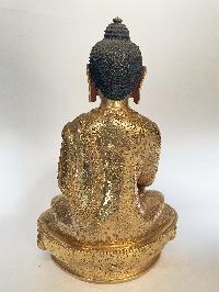 Handmade Nepali Statue Of Buddha, [full Gold Plated]