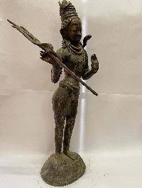 Nepali Handmade Statue Of Shiva, [antique Oxidized]