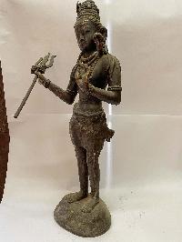 Nepali Handmade Statue Of Shiva, [antique Oxidized]