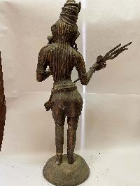 Nepali Handmade Statue Of Shiva, [antique Oxidized]