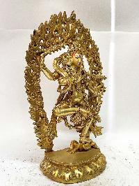Nepali Handmade Statue Of Kurukulla Yogini, [full Fire Gold Plated], Rigjeyma, Pema Khandro, Wangyi Lhamo, Red Tara