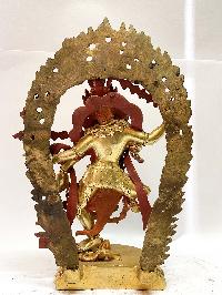 Nepali Handmade Statue Of Kurukulla Yogini, [full Fire Gold Plated], Rigjeyma, Pema Khandro, Wangyi Lhamo, Red Tara