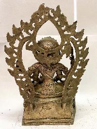 Antique Handmade Statue Of Angry Green Tara, [rare Find]