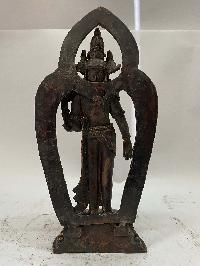 Nepali Handmade Statue Of Tara, [chocolate Oxidized]