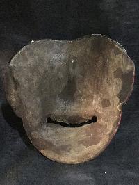 Handmade Wooden Mask Of Joker, [painted Red], Poplar Wood