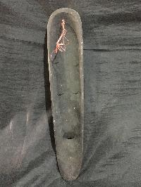 Handmade Wooden Mask Of Long Face Somalian, [painted Brown], Poplar Wood