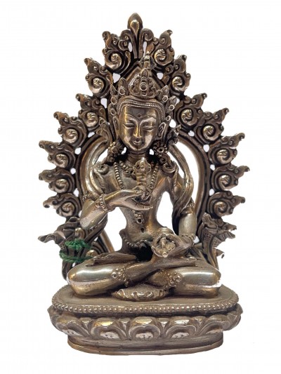 [master Quality], Sterling Silver, [430 Gram] Statue Of Vajrasattva, [old Stock]