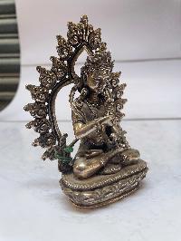 [master Quality], Sterling Silver, [430 Gram] Statue Of Vajrasattva, [old Stock]