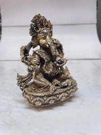 [master Quality], Sterling Silver, [492 Gram] Statue Of Ganesh, [old Stock]