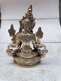 [master Quality], Sterling Silver, [590 Gram] Statue Of White Tara, [old Stock]