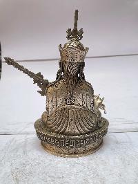 [master Quality], Sterling Silver, [1360 Gram] Statue Of Padmasambhava, [old Stock]