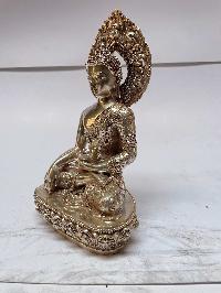 [master Quality], Sterling Silver, [1007 Gram] Statue Of Shakyamuni Buddha, [old Stock]