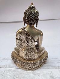 [master Quality], Sterling Silver, [1609 Gram] Statue Of Shakyamuni Buddha, [old Stock]