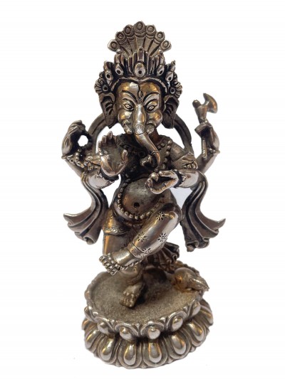 [master Quality], Sterling Silver, [355 Gram] Statue Of Ganesh, [old Stock]