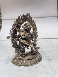 [master Quality], Sterling Silver, [417 Gram] Statue Of Hayagriva - Heruka, [old Stock]