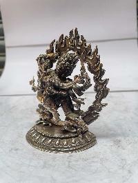 [master Quality], Sterling Silver, [417 Gram] Statue Of Hayagriva - Heruka, [old Stock]