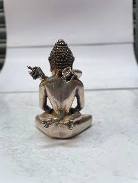 [master Quality], Sterling Silver, [294 Gram] Statue Of Samantabhadra, [old Stock]