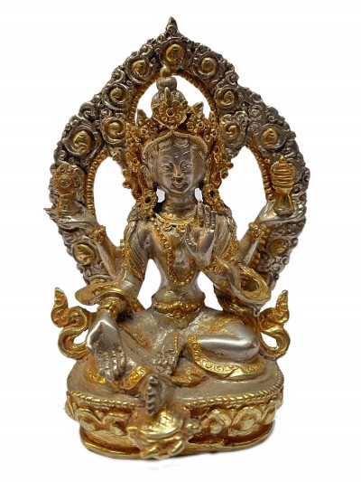 [master Quality], Sterling Silver, [202 Gram] Statue Of Lakshmi, [old Stock]