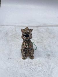 [master Quality], Sterling Silver, [62 Gram] Statue Of Snow Lion, [old Stock]