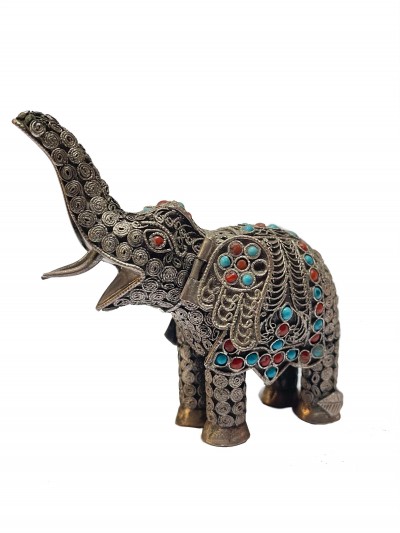 [master Quality], Sterling Silver, [55 Gram] Statue Of Elephant, [old Stock]
