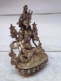 [master Quality], Sterling Silver, [730 Gram] Statue Of White Tara, [old Stock]