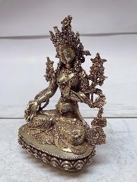 [master Quality], Sterling Silver, [730 Gram] Statue Of White Tara, [old Stock]