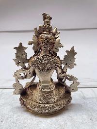 [master Quality], Sterling Silver, [730 Gram] Statue Of White Tara, [old Stock]