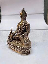 [master Quality], Sterling Silver, [450 Gram] Statue Of Medicine Buddha, [old Stock]