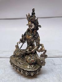 [master Quality], Sterling Silver, [634 Gram] Statue Of Vajrasattva, [old Stock]