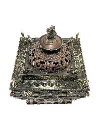 Hand Beaten Metal Incense Burner, [makal, Maka, Incense Burner]
