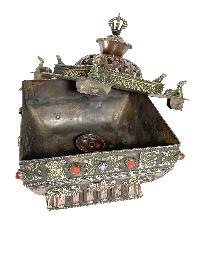 Hand Beaten Metal Incense Burner, [makal, Maka, Incense Burner]