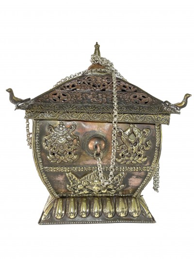 Hand Beaten Metal Incense Burner, [hanging & Swinging]