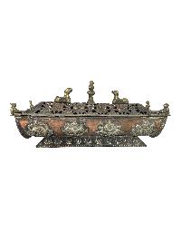 Hand Beaten Metal Incense Burner